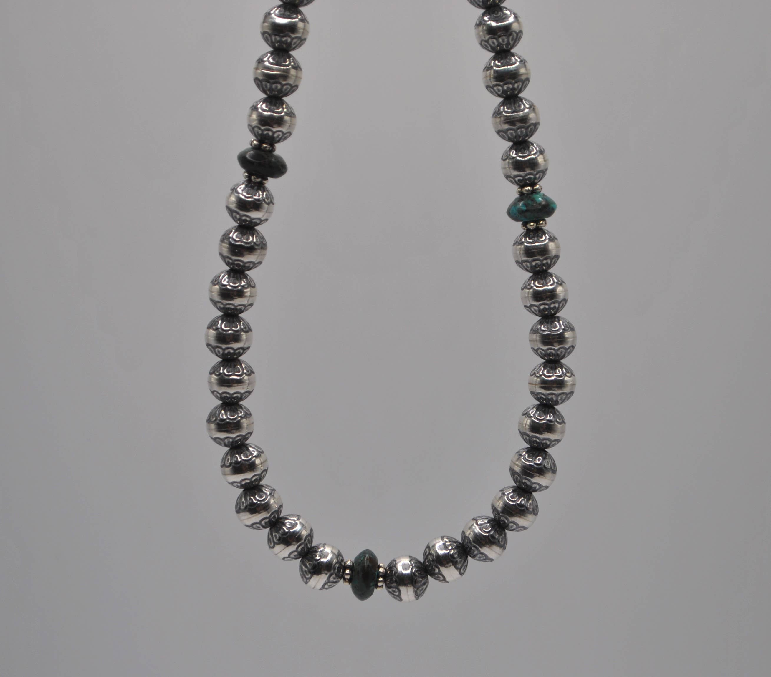 Ella Elisabeth Designs - Wholesale Beaded/Pearl Necklace - Handcrafted 8 mm Stamped Navajo Pearl Beaded Necklace6