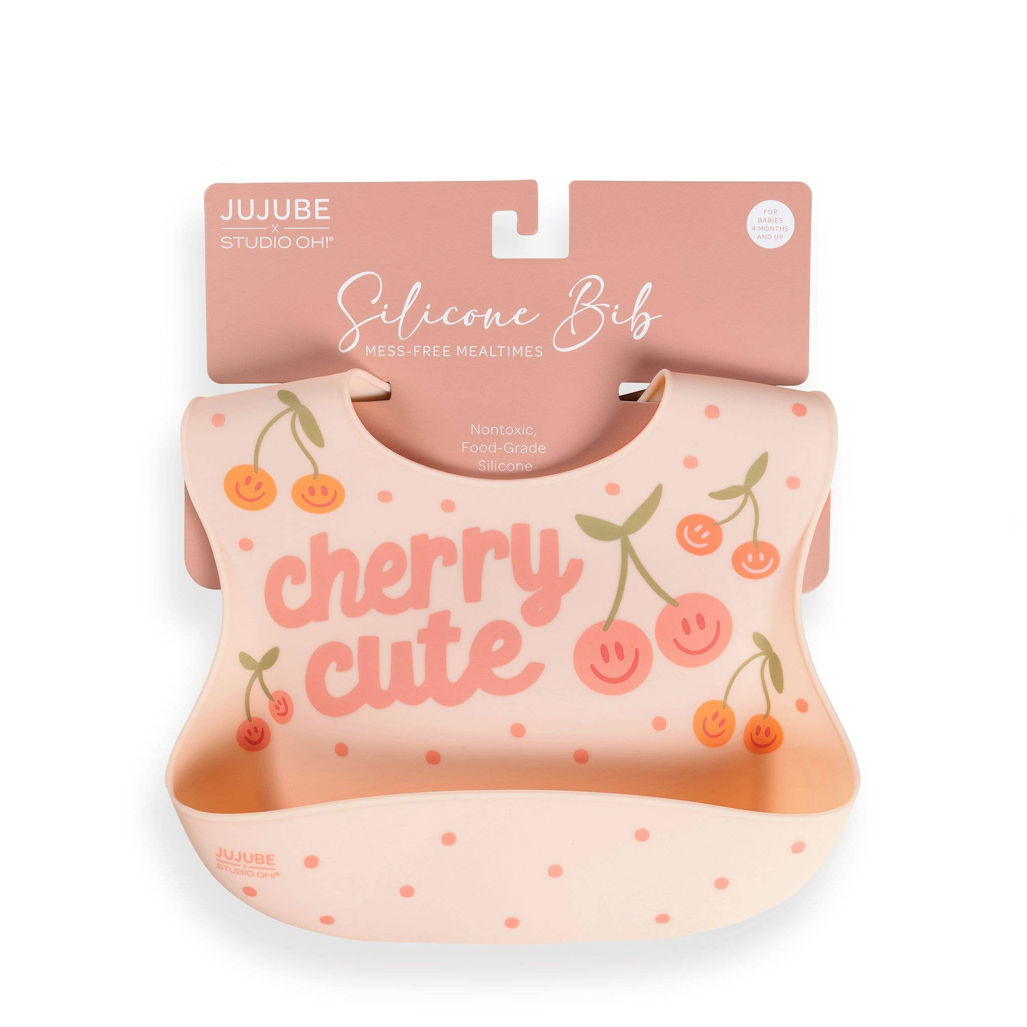 JuJuBe - Wholesale Bib - Baby - Silicone Bib Cherry Cute
