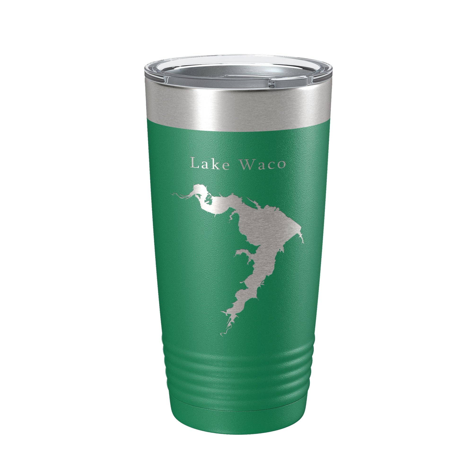 CarveBright - Venta al por mayor Vaso termo - Taza de viaje con forma de mapa de Lake Waco, aislante, grabada con láser, taza de café Texas, 20 onzas12