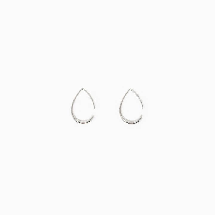 Sessori - Wholesale Hoop Earrings - Medium Teardrop Hoop Earrings