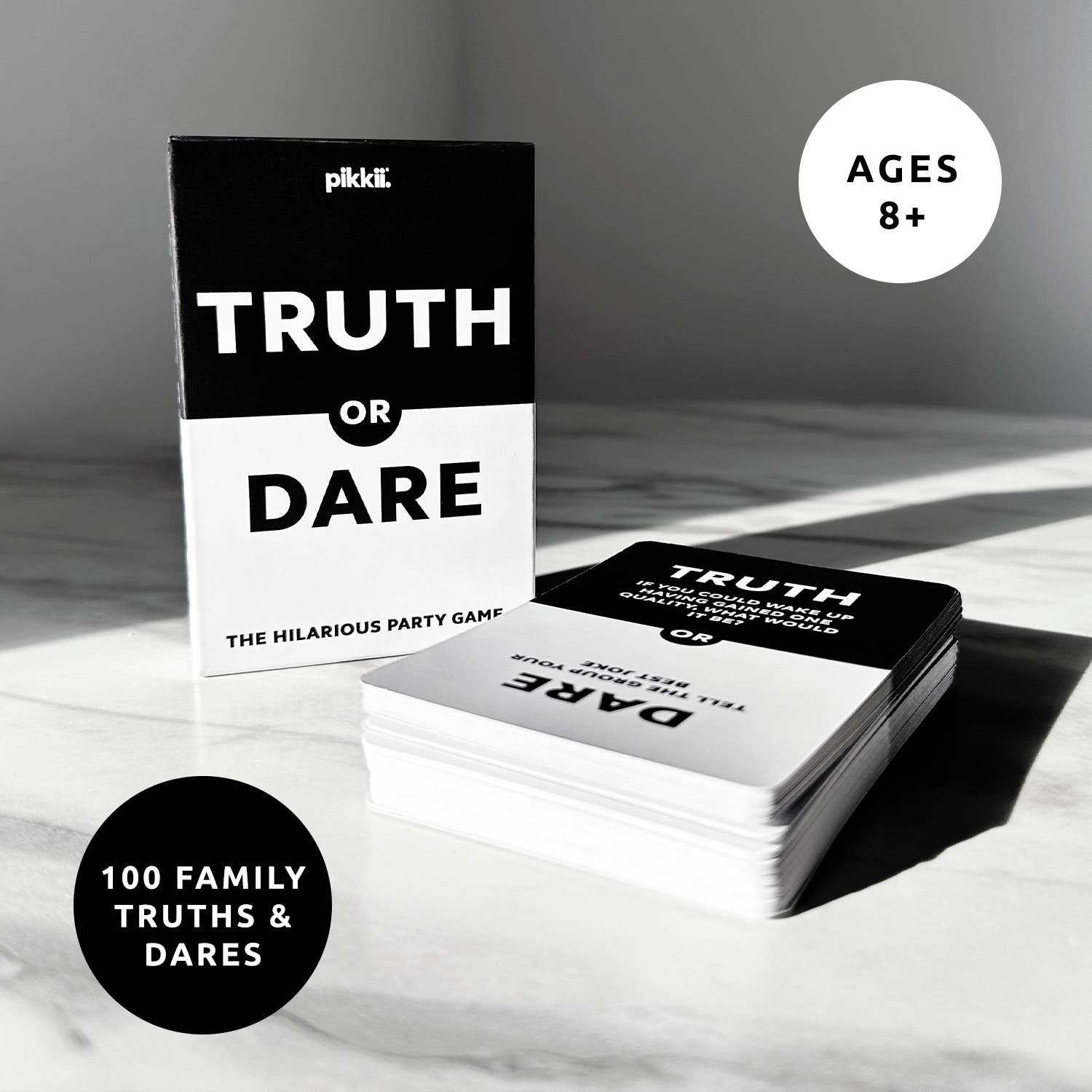 Pikkii - Wholesale Playing Cards - Truth or Dare Playing Cards | Family Game | Travel-Sized Fun1