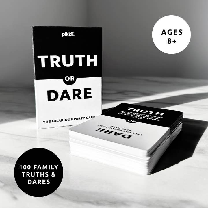 Pikkii - Wholesale Playing Cards - Truth or Dare Playing Cards | Family Game | Travel-Sized Fun1