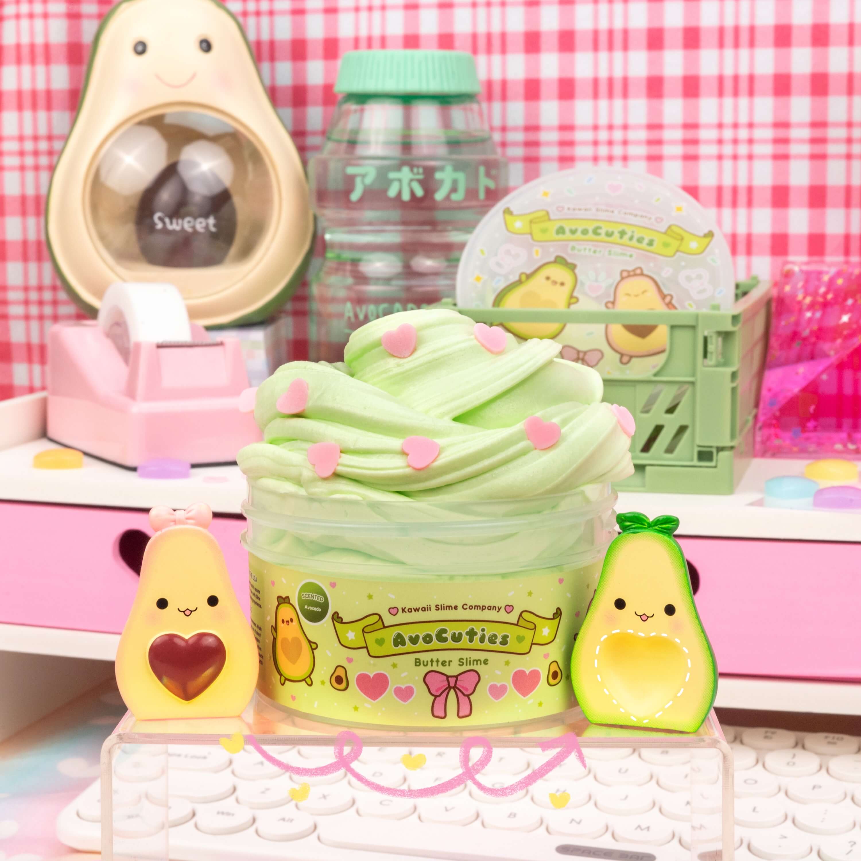 Kawaii Slime Company - Wholesale Putty/Slime - Kids - AvoCuties Butter Signature Dome™ Slime (4pcs/case)2