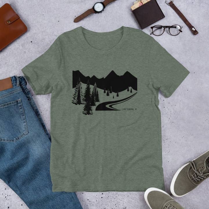 Crazy Mountains | Unisex Short Sleeve T-Shirt for wholesale by Mila Nathan