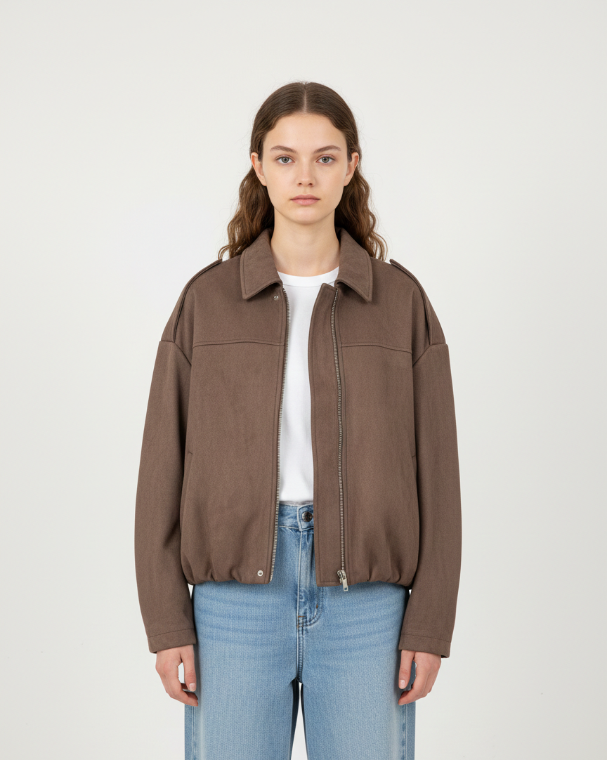 KZELL PARIS - Vente Veste – femme - BLOUSON EFFET DAIM2