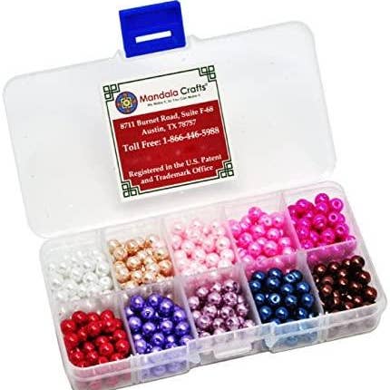Mandala Crafts - Wholesale Beads - Glass Pearl Beads for Jewelry Making, Faux Pearls with Hole6