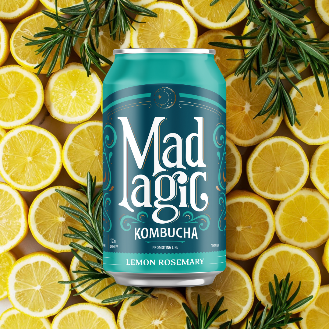 Mad Magic Kombucha - Wholesale Kombucha - Lemon Rosemary Kombucha1