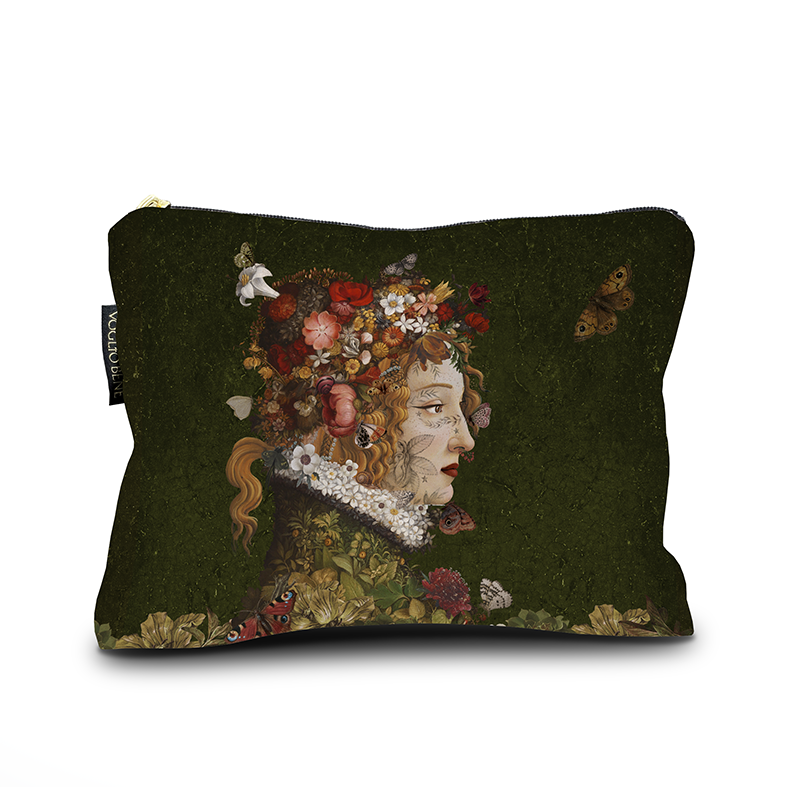 Voglio Bene - Wholesale Makeup/Cosmetic Bag - FLORA 17X23 POUCH1