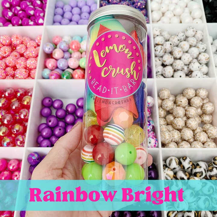 Rainbow Bright Bead Party Mix for wholesale by Lemon Crush Bead It Bar