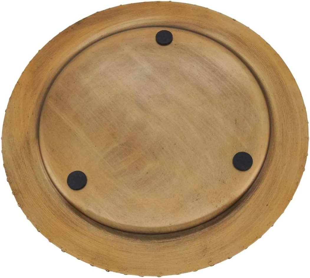 Fennco Styles - Wholesale Charger Plate - Gold Dot Rim Metal 13" Iron Charger Plate 2