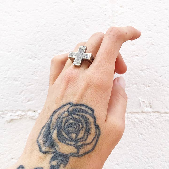 Cross Ring for wholesale by Freedumb Founded