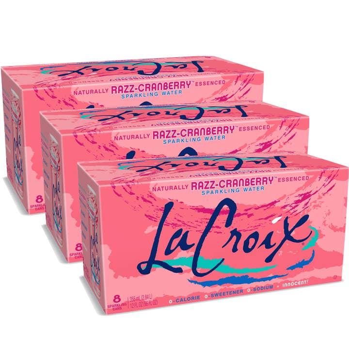 LaCroix Sparkling Water, Razz-Cranberry 3/8 Pack - 12 oz for wholesale by LaCroix Sparkling Water