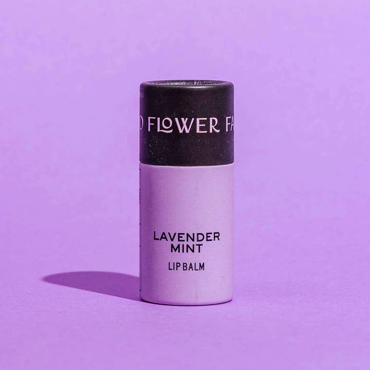 Good Flower Farm - Wholesale Lip Balm - Lavender Mint Organic Lip Balm / 0.3 oz Biodegradable Tube
