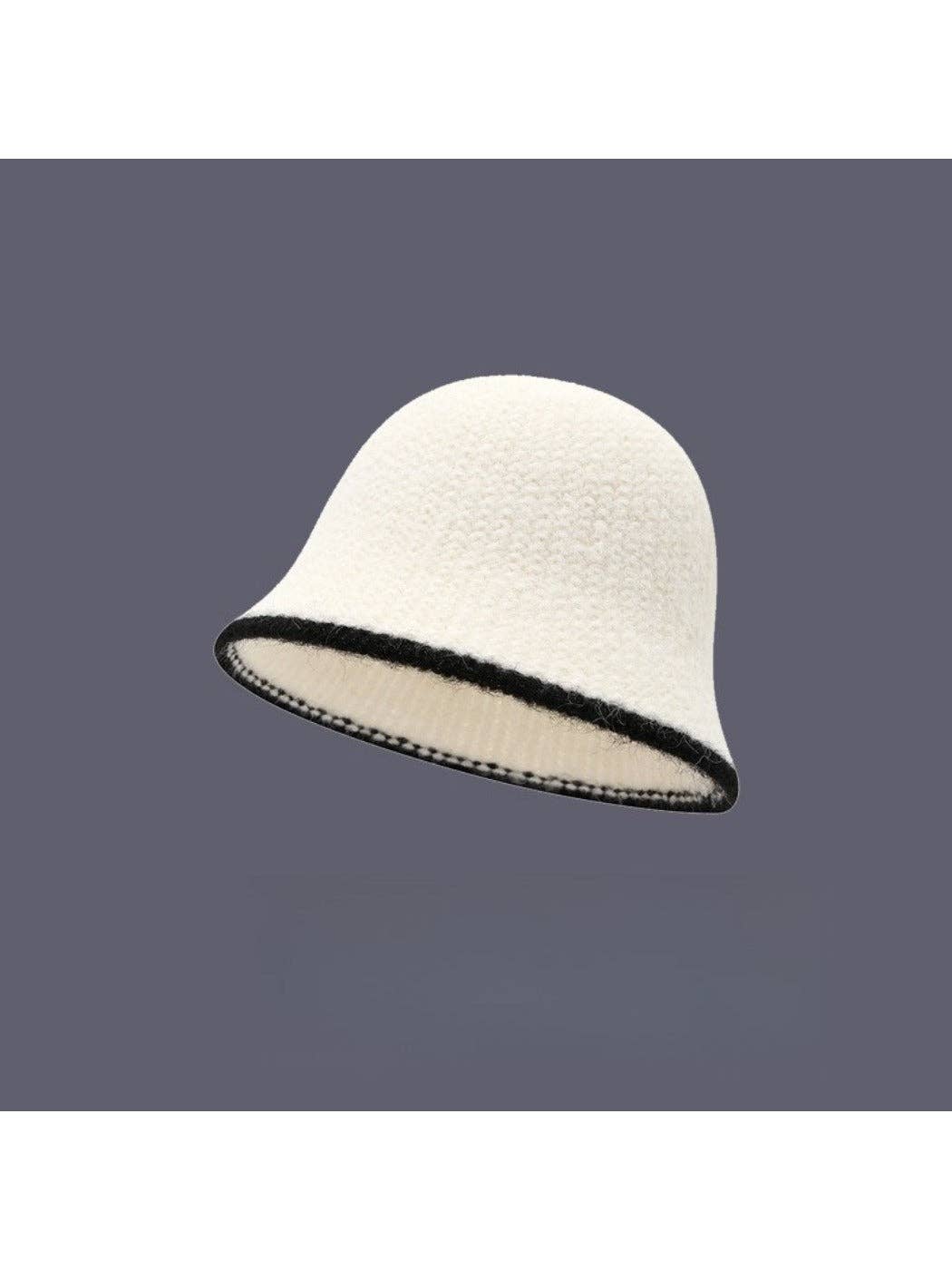 Funkyrel® Atzbranding Limited - Wholesale Bucket Hat - Women's - Haila - Color-Block Knitted Bucket Hat for Women1