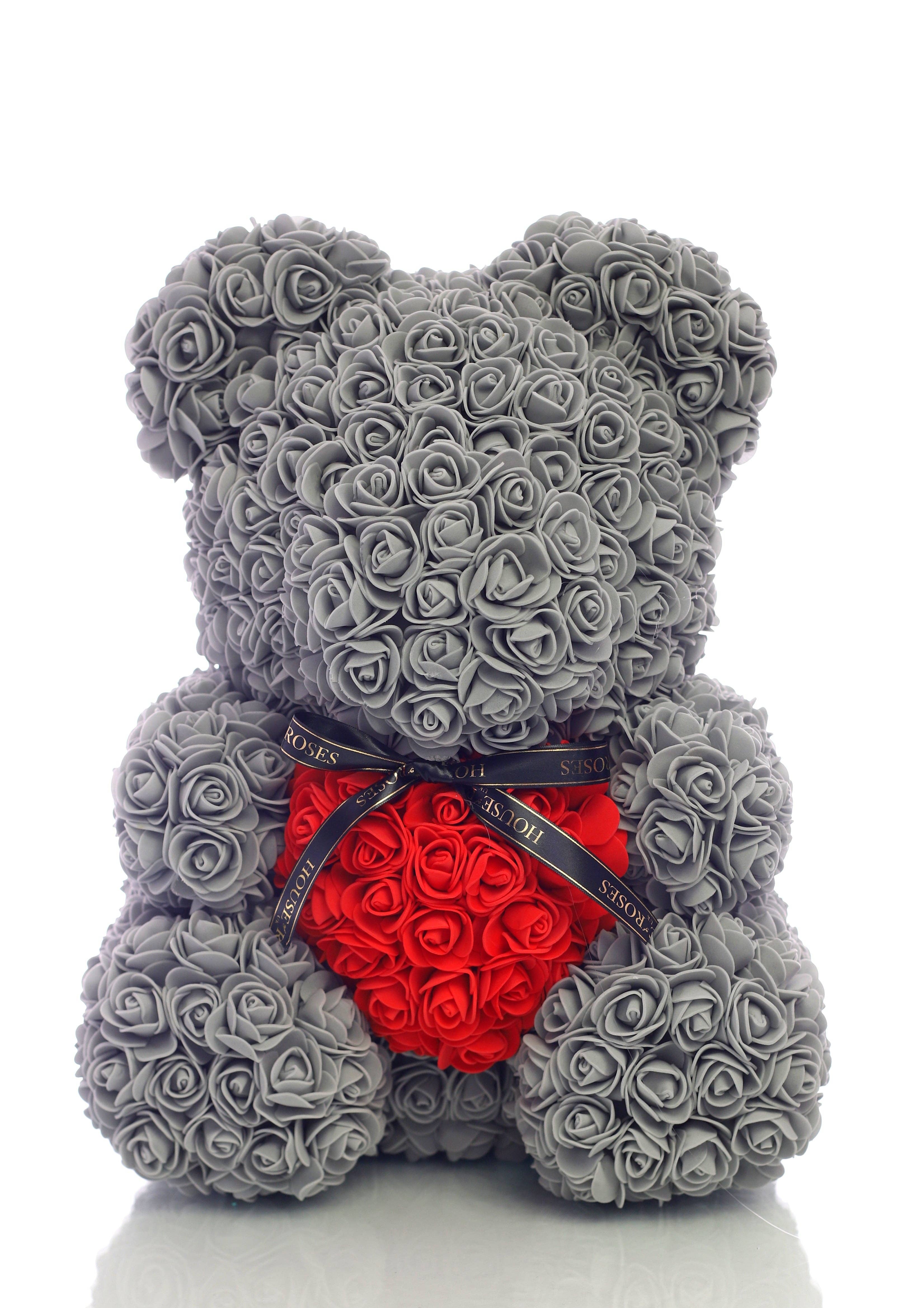 CUORE TENERO AMORE orso alta 12" con sacchetto regalo compleanno fidanzamento anniversario 