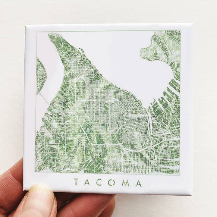 TACOMA Washington Farne Karte: MAGNET für den Großhandel von Turn-of-the-Centuries