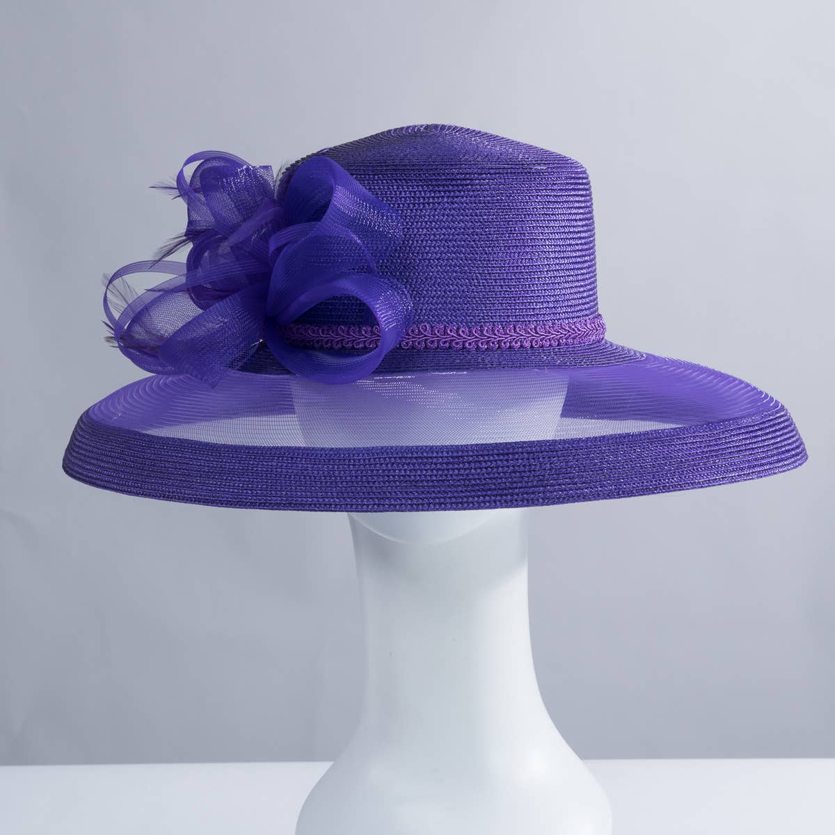 KaKyCo - Vendita all'ingrosso Cappello di paglia - Donna - Cappello di Paglia in Poliestere con Tesa in Crinolina e Fiocco a Nastro | 30188613