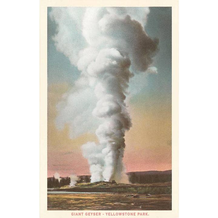 Found Image Press - Wholesale Postcard - Postcard YS-87 Giant Geyser