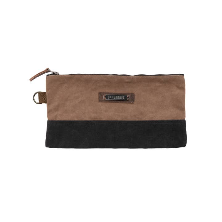 Barebones - Wholesale Pencil Case/Pouch - Neelum Zipper Pouch Bag -Waxed Canvas Bag2