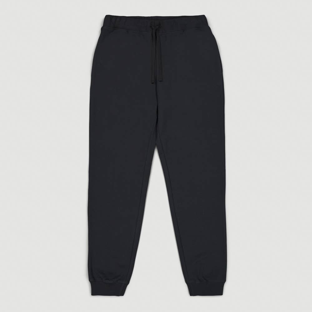 Veraluna Sustainable Clothing - Wholesale Athletic Sweatpants/Joggers - Women's - ORGANIC COTTON SWEAT PANTS WELLNESS BLACK FAIR TRADE