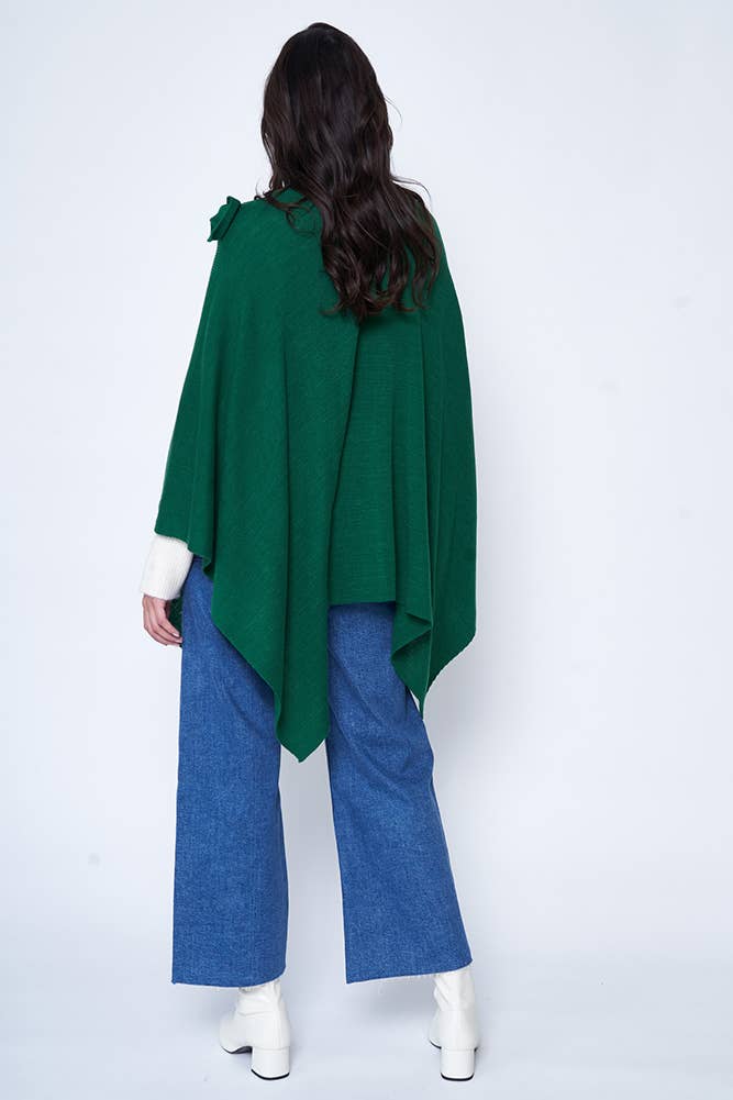 Hana - Venta al por mayor Poncho - Mujer - Ruana sólida con correa para el hombro69