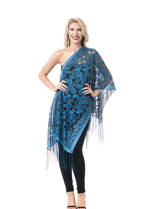 004-PAISLEY-7WAY SCARF for wholesale by Kokomo Unlimited