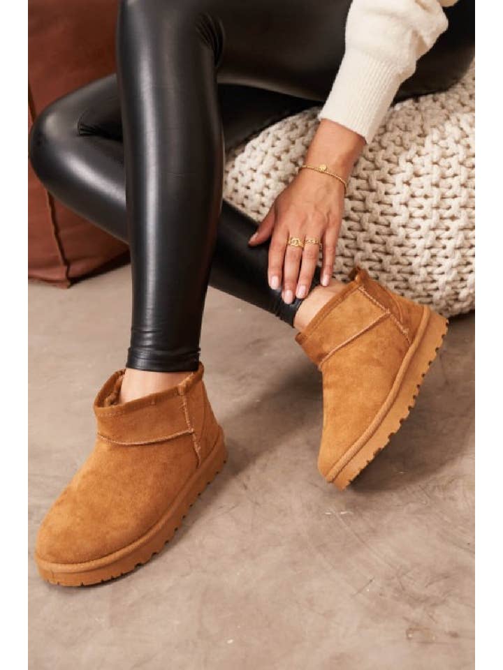 No Doubt Shoes - Wholesale Booties - Women's - ULTRA MINI LOW PLATFORM FAUX SUEDE ANKLE BOOTS25