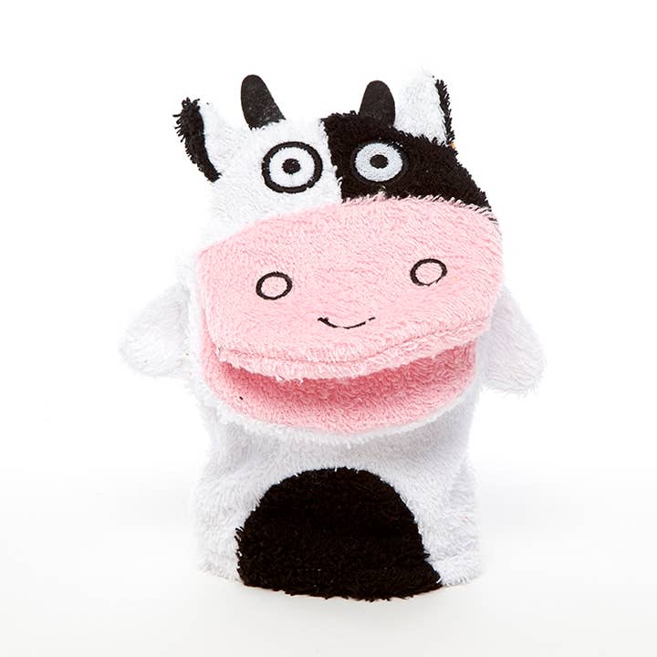 Washandje Koe - Katoen voor wholesale door Isabelle Laurier