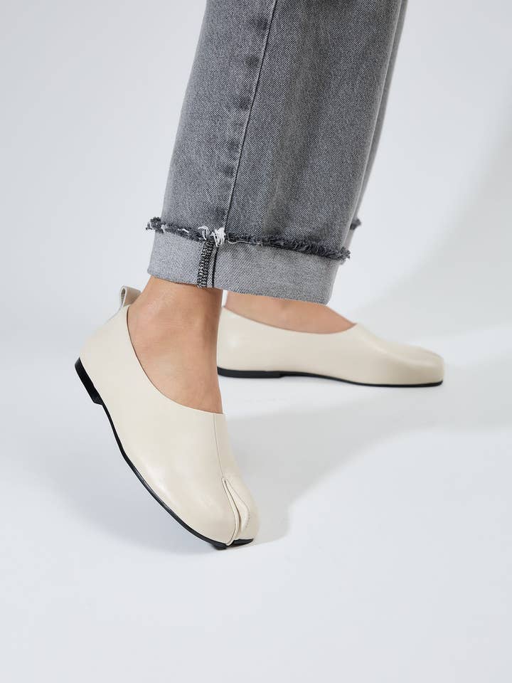 LONZA SHOES - Wholesale Flats - Women's - Akaste White4