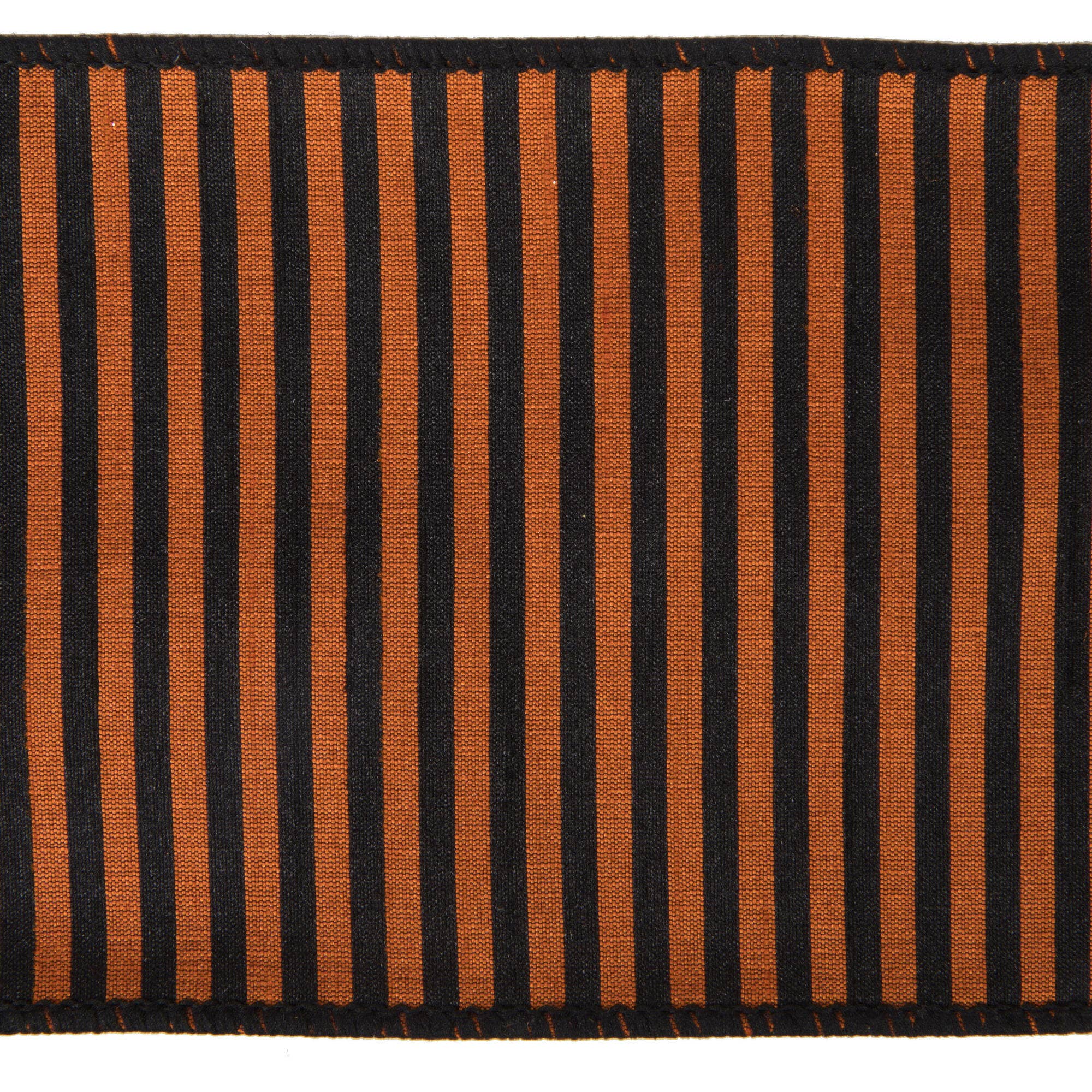 Vickerman 4" x 10 Yards Orange Halloween Strip Ribbon for wholesale on Faire2