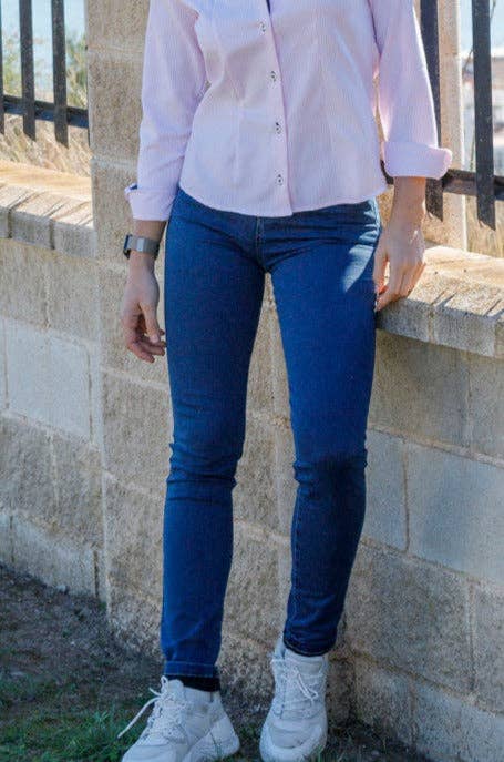 Custi Mikelo: Men's Clothing & Christmas Gifts – wholesale Jeans - Dam – Flickjeans med stentvättad look4