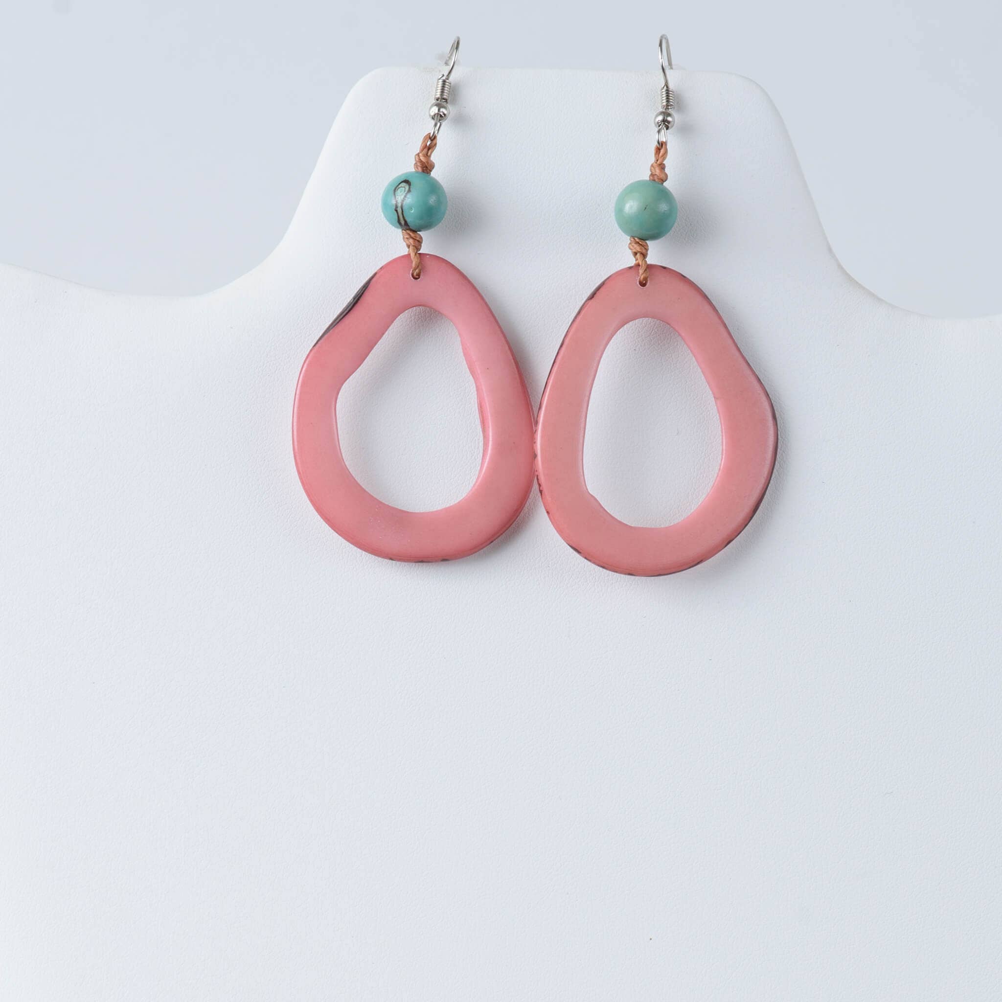 TaguArtsy - Wholesale Dangle Earrings - Alicia Tagua Oval Drop Earrings | Handmade & Lightweight 2