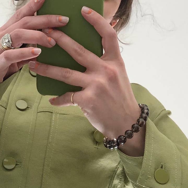 Sea + Pattern - Wholesale Beaded Bracelet - Smoky Quartz Bracelet1