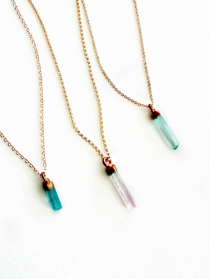 Toermalijn Draagkettingen voor wholesale door Silver Coast Designs