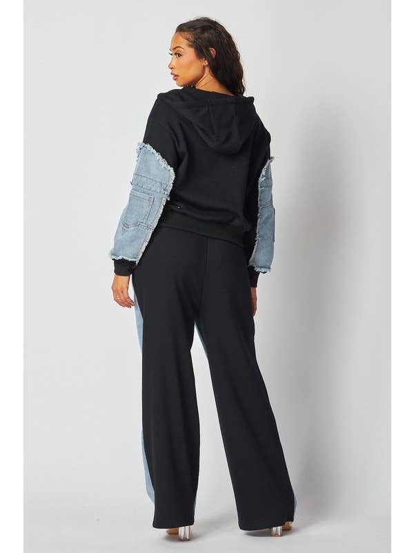 Black Trendy two-piece Set for wholesale on Faire
