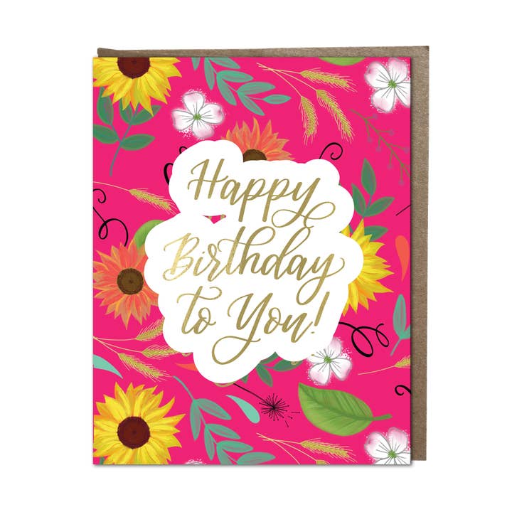 "Happy Birthday to You!" card for wholesale by Krystal Whitten Studio