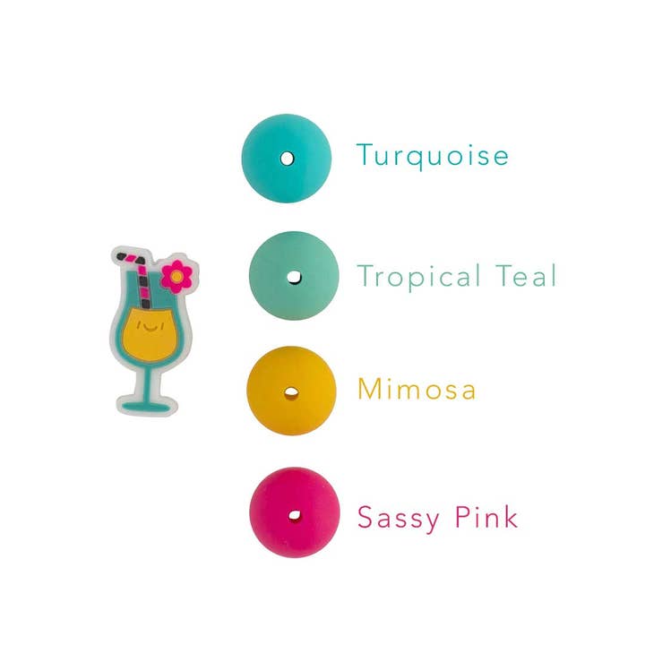 Cara & Co Silicone Craft Supply - Wholesale Craft Supplies - Tropical Drink Silicone Focal Beads2
