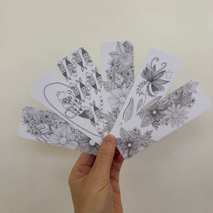 Marque-page - Collection de Marque-pages Fine Lines - Ensemble de 6 - Économisez 15% pour la vente par Rondelle Designs