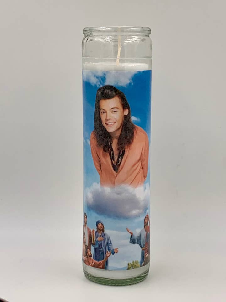 Harry Styles cloud Prayer Candle for wholesale by Rustbelt Cooperative