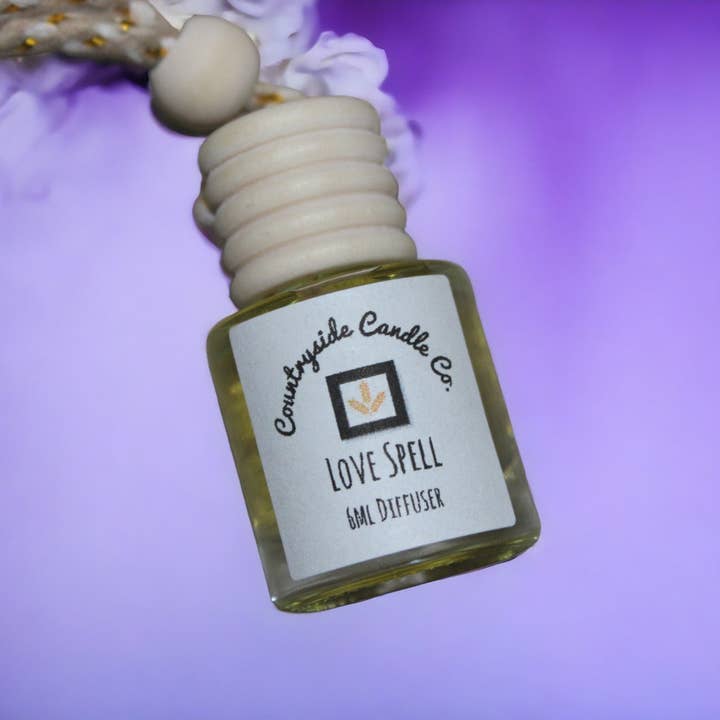 8ml Love Spell Car diffuser for wholesale by Countryside Candle Co