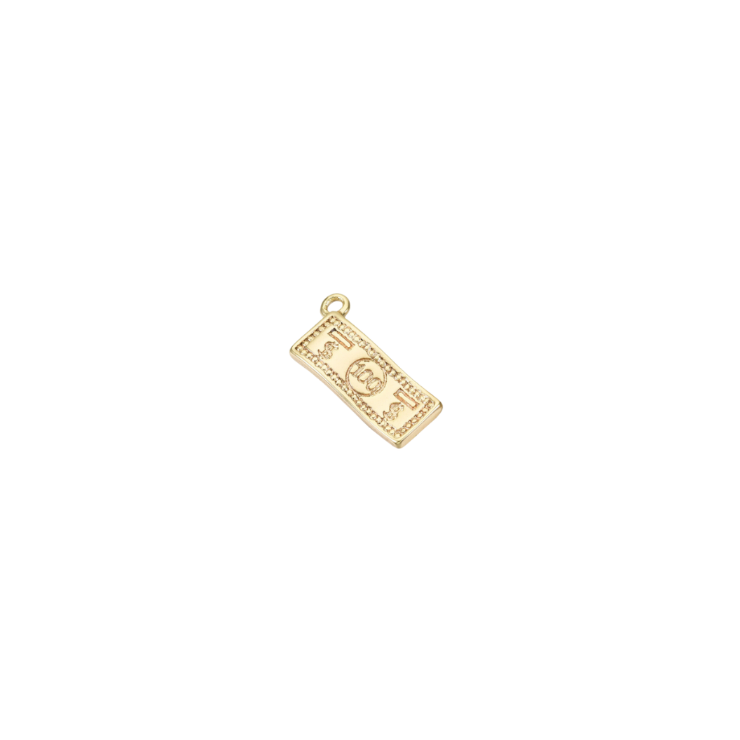 The Charm Bar Company – Engroshandel Vedhæng/charm – Guld $100 Bill Charm0