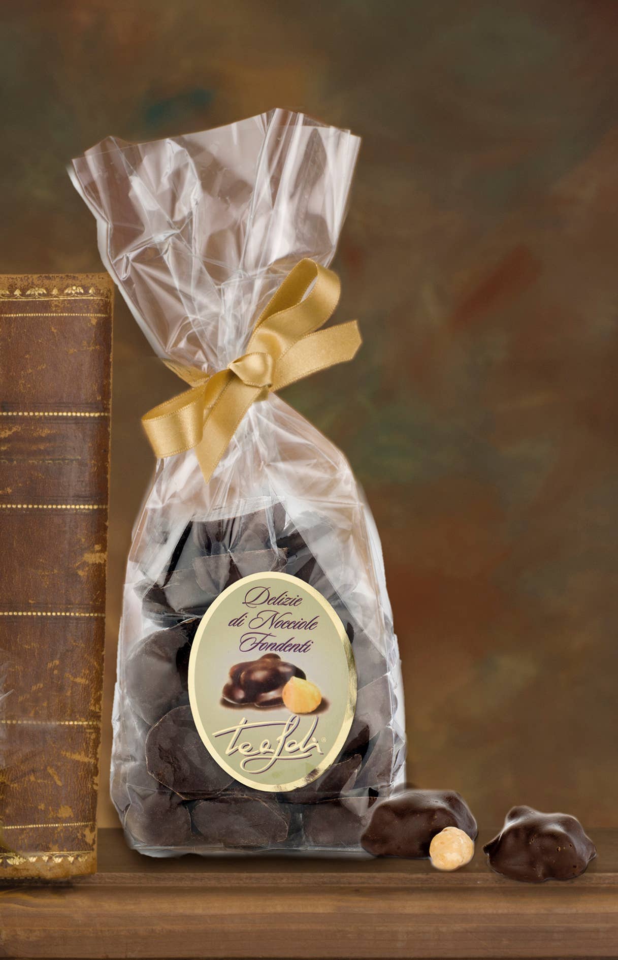 ANTICO PASTIFICIO TEALDI SRL (Tealdi) – Großhandel Süßigkeiten mit Schokoglasur – Haselnuss-Delikatessen Zartbitter 200g0