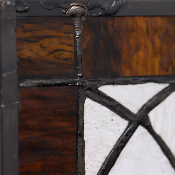 River of Goods - Wholesale Suncatcher - 30"L Fleur De Lis Victorian Stained Glass Pub Window Panel23