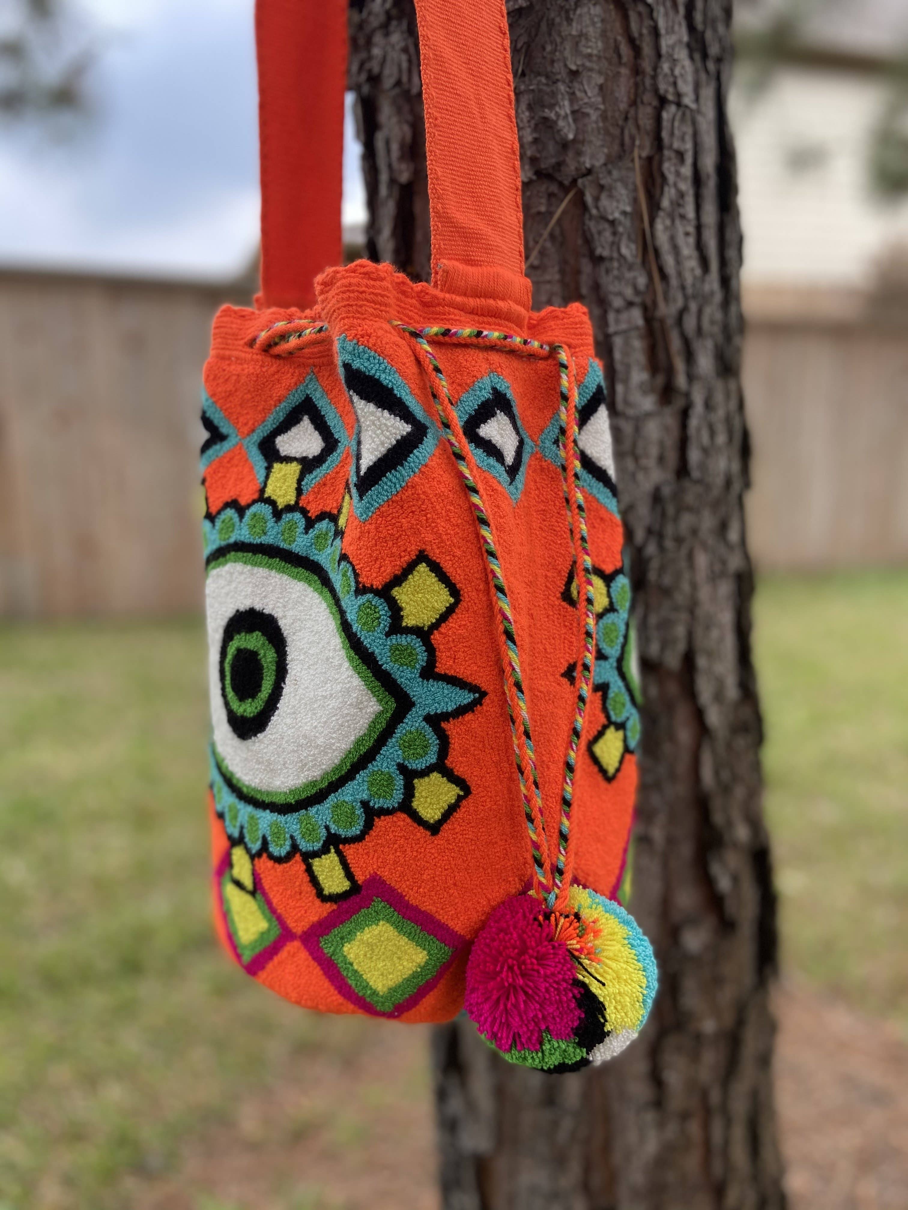 Colorful 4U - Wholesale Crossbody Bag - Women's - Evil Eye Bohemian Bag | Boho Bag for summer2