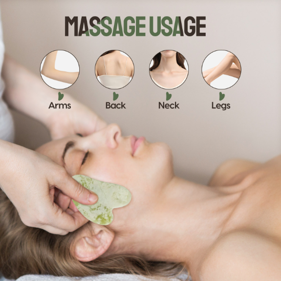 Trio Trading – Engroshandel Gua Sha – Gaveæske Ansigts- og kropsmassage værktøjssæt 100% naturlig kvarts5