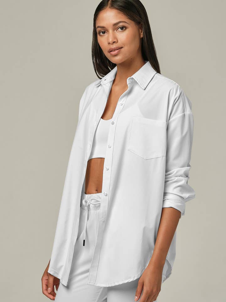 Chez-Mise Hvid Skjorte for engroshandel hos 925fit