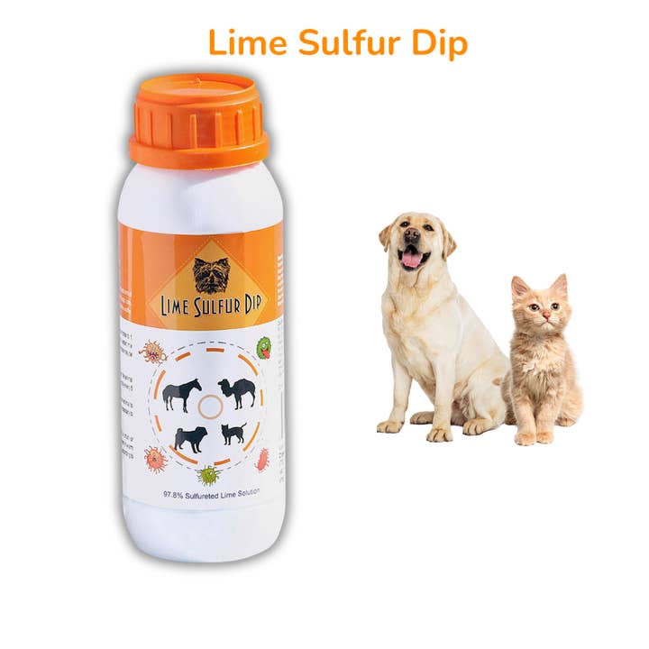 Healthy Paw Life - Wholesale Pet Shampoo - Dog - Healthy Paw Life Skin & Coat Care Combo - Lime Sulfur Dip 16 oz + Antiparasitic & Antiseborrheic Dog Shampoo 16 oz