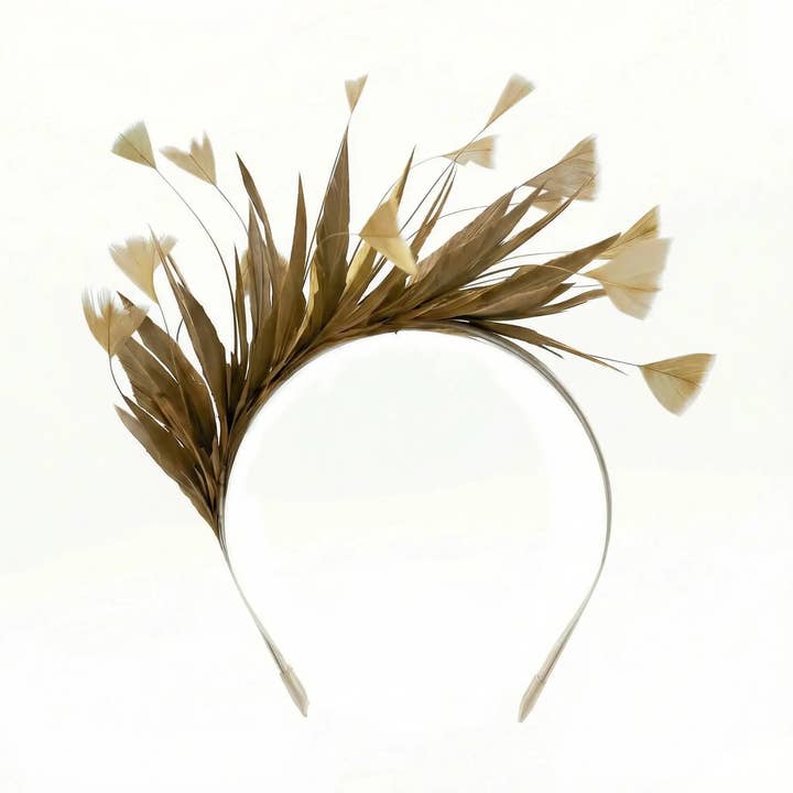 Huvudbonad Diadem Wien Fjädrar Mink för wholesale av ACUS