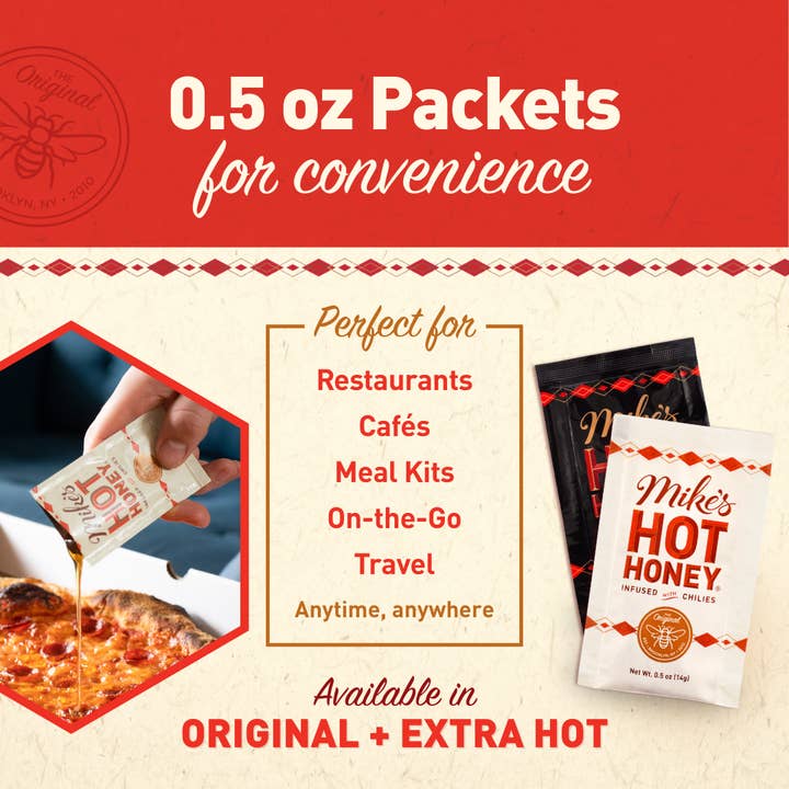 Mike's Hot Honey - Wholesale Honey - Mike’s Hot Honey | Original | Squeeze Packets | 1003