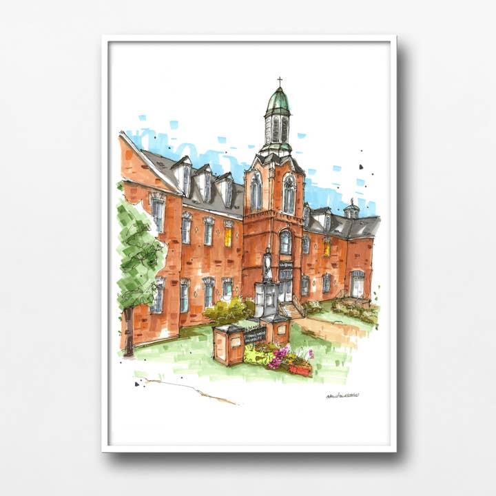 St. Francis Xavier University, Antigonish for wholesale by Downtown Sketcher